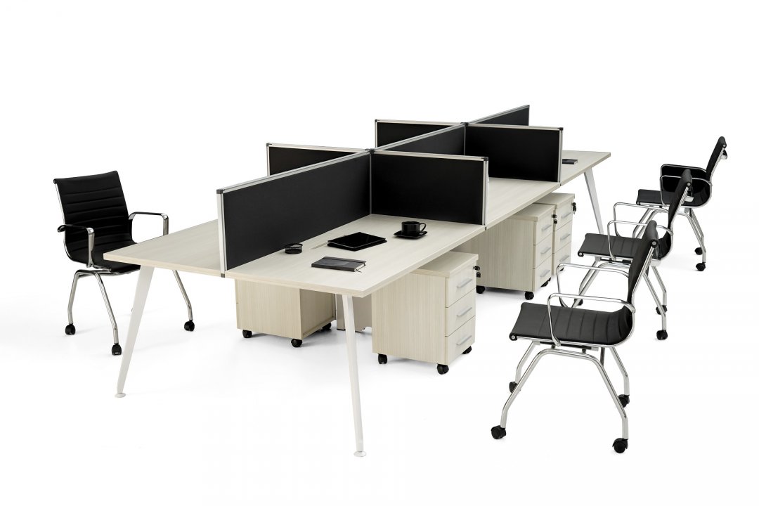 Alde Workstation Altılı | Still Ofis Mobilya