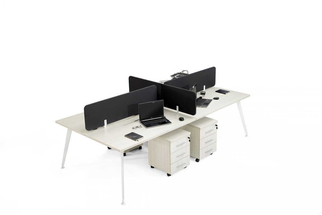 Alde Workstation Dörtlü | Still Ofis Mobilya